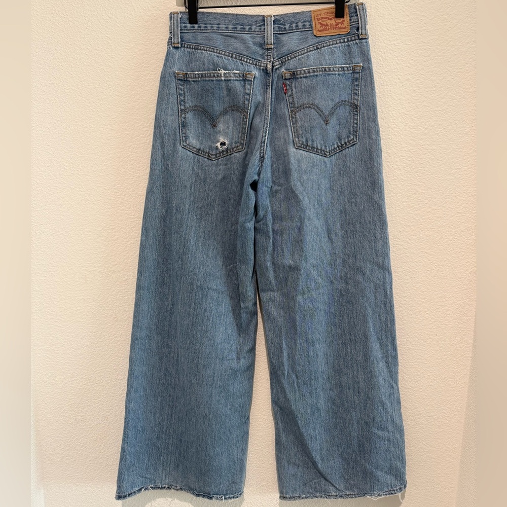 Women's Levi's 94 Baggy Wide Leg Jeans Size 27 - Picture 6 of 7